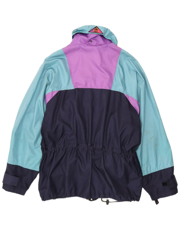 Aesse Regnjakke til mænd UK 40 Large Navy Blue Colourblock Polyamid
