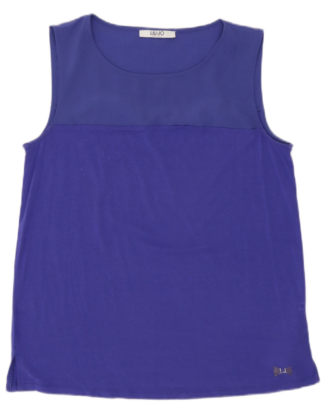 Liu Jo Damevest Top UK 6 XS Blue Viscose