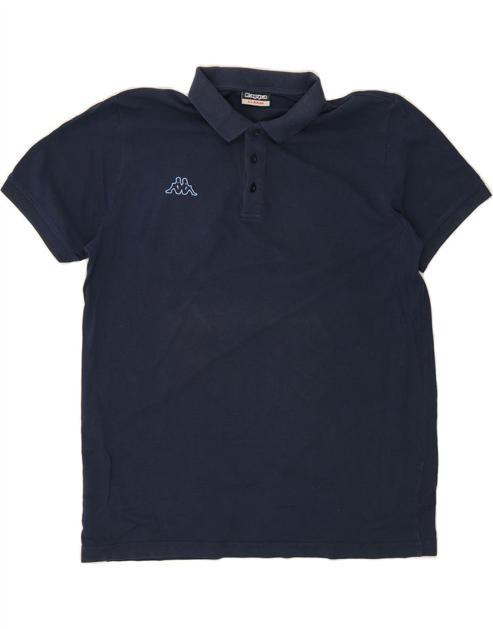 KAPPA Mens Polo Shirt XL Navy Blue Vintage Kappa and Second-Hand Kappa from Messina Hembry 