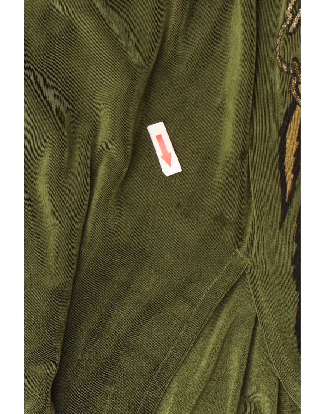 Piccadilly Dame Oversized abstrakt mønster skjorte bluse UK 10 Small Green