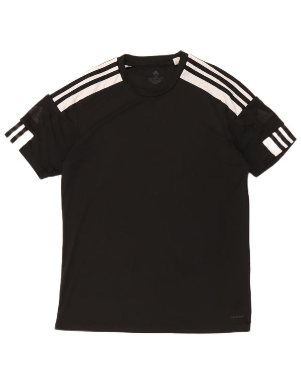Adidas Herre Aeroready T-Shirt Top Medium Sort Colourblock Polyester