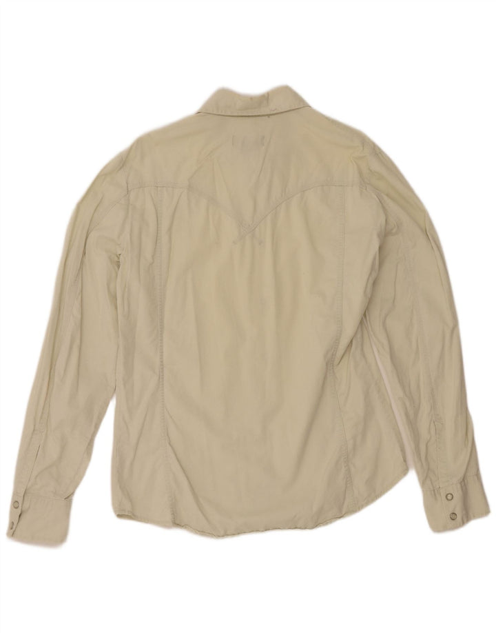 Diesel Herre Corduroy Skjorte Stor Beige Bomuld