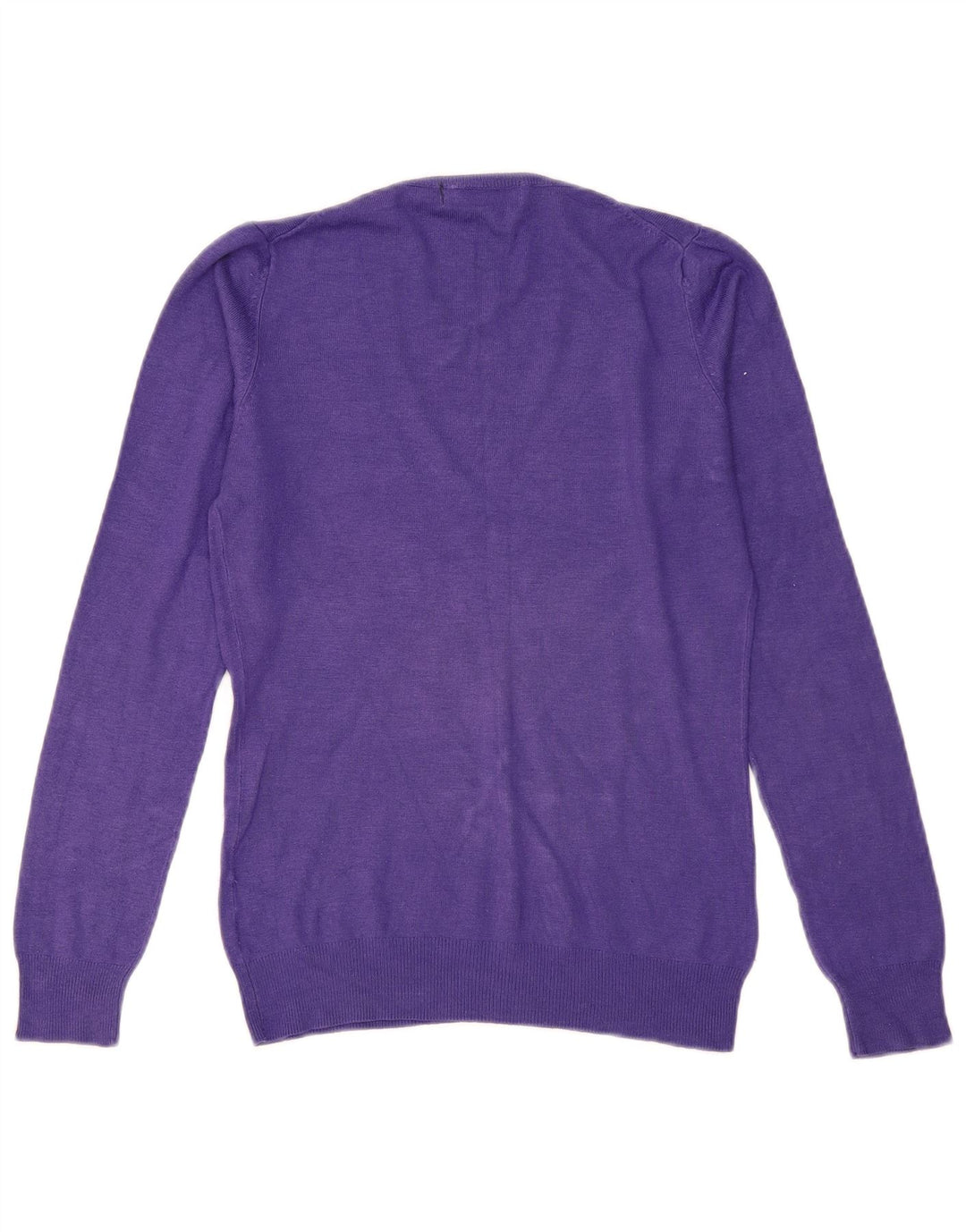 Zara Dame V-hals sweater UK 12 Medium Lilla Viscose