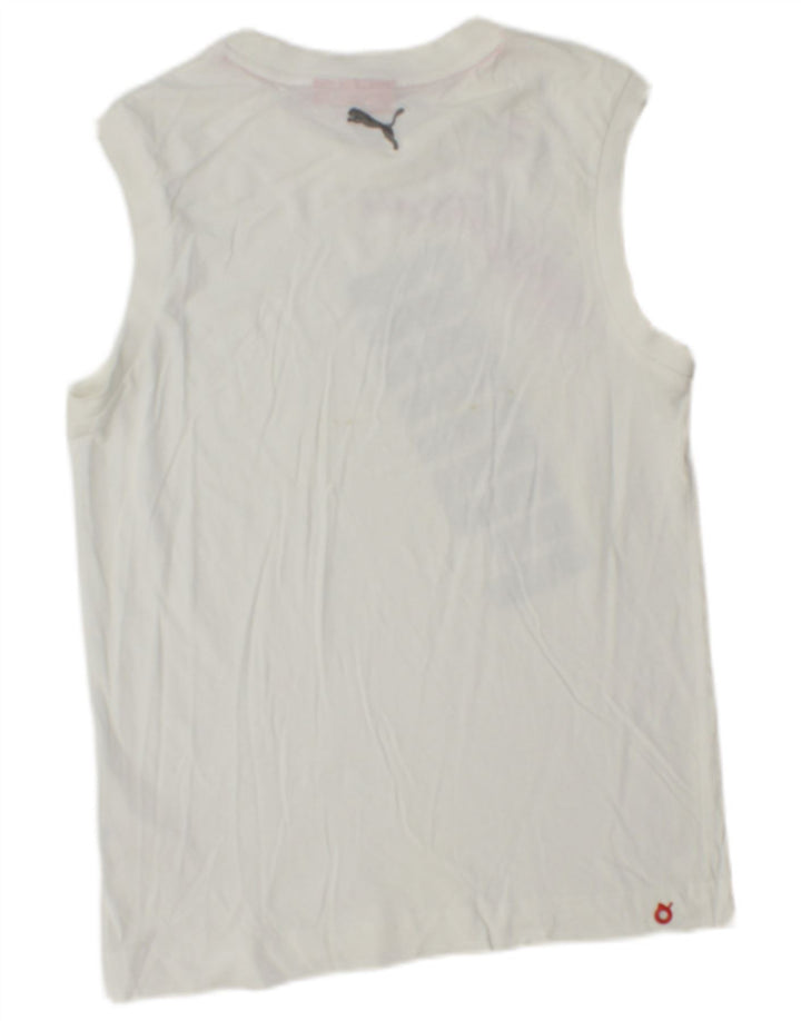 PUMA Herre grafisk vest top lille hvid