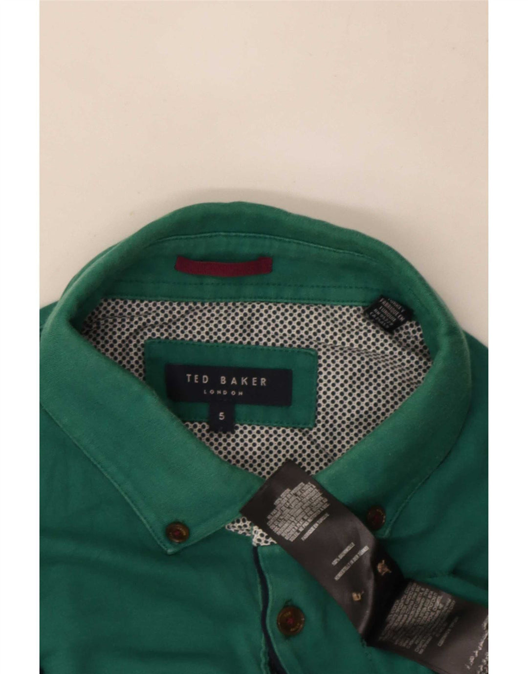Ted Baker herre poloshirt str. 5 XL Grøn bomuld