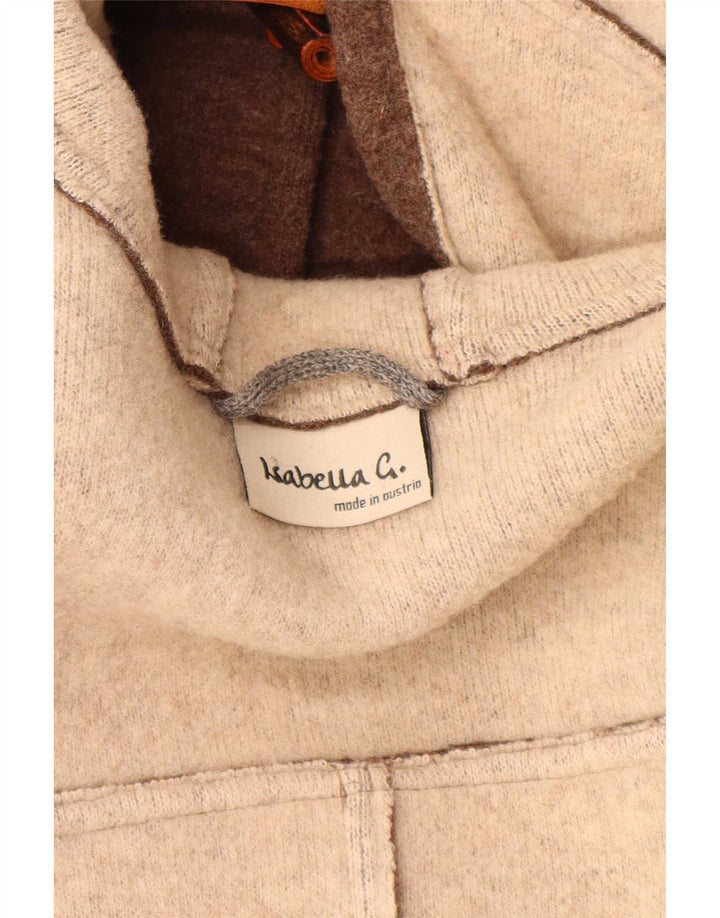Isabella G Dame Hooded Duffel Coat UK 14 Medium Brown New Wool