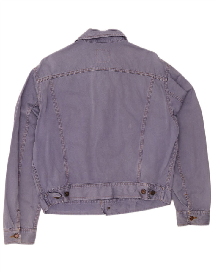 EL CHARRO Womens Crop Oversized denimjakke UK 14 Medium Blue Cotton
