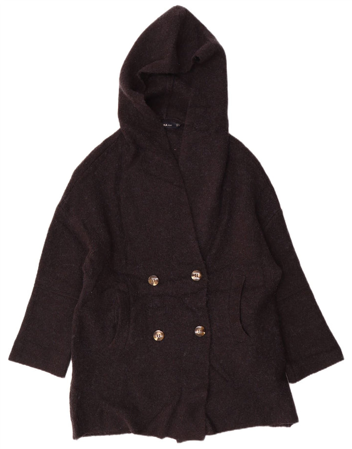 Zara Dame Oversized hættetrøje cardigan UK 14 Medium Navy Blue