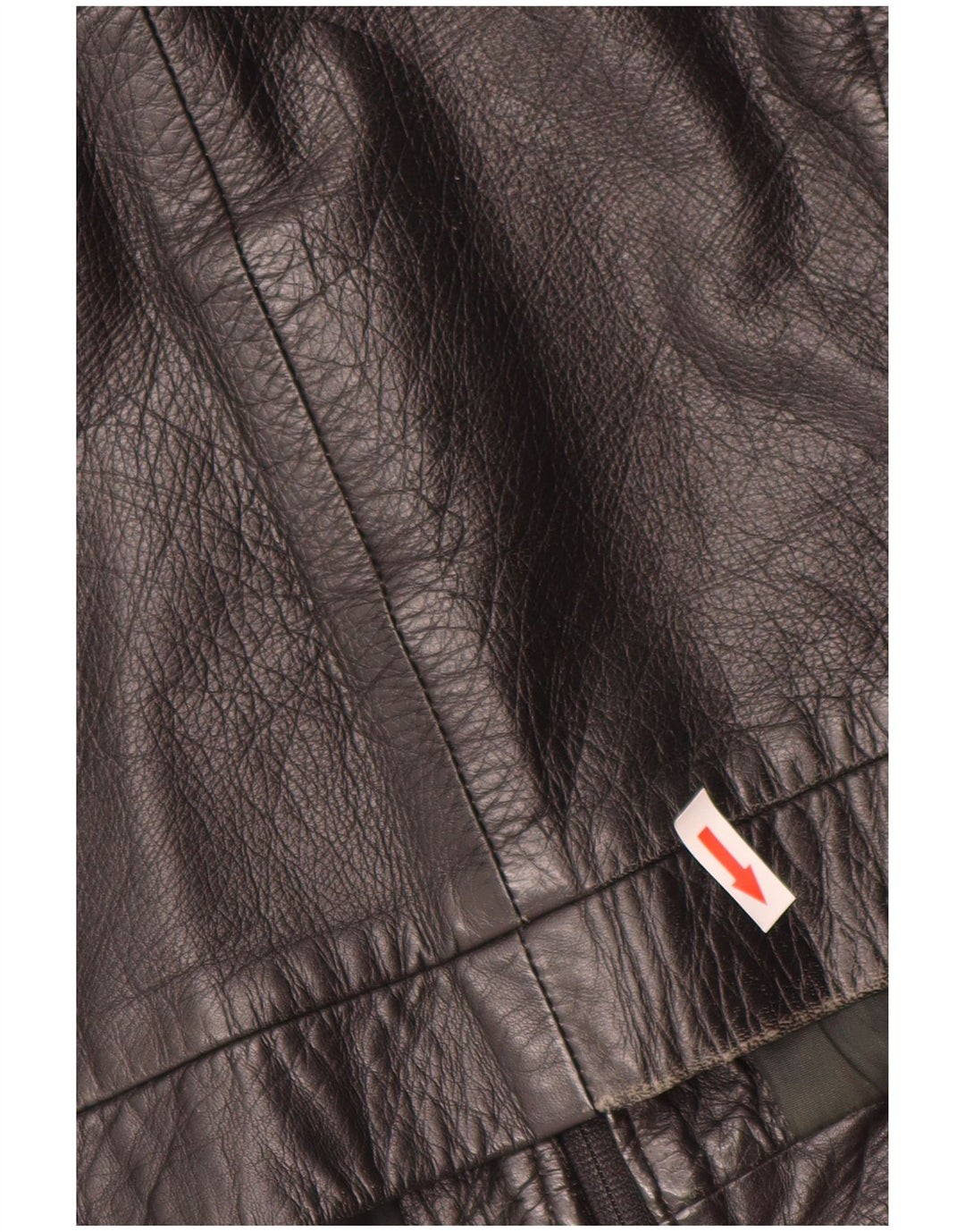 Vintage herre læderjakke IT 50 Stor sort læder