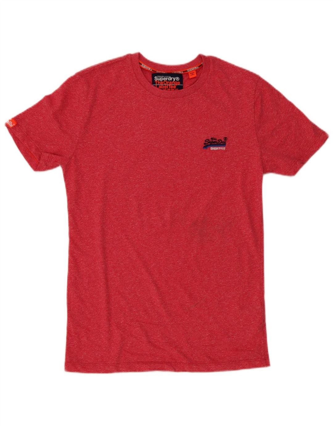 Superdry T-shirt top til mænd, lille rød bomuld