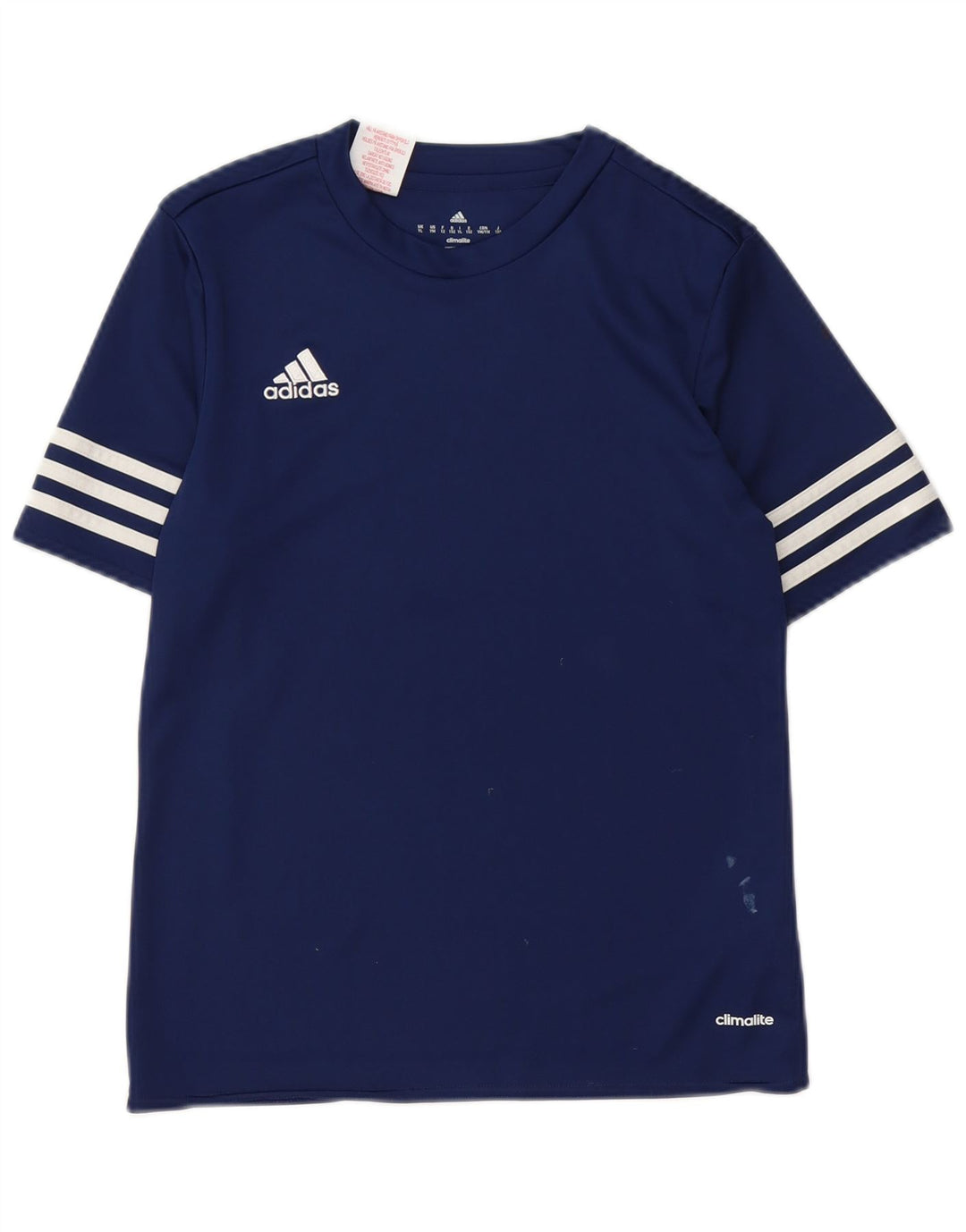 Adidas Boys Climalite T-Shirt Top 11-12 år Stor marineblå polyester