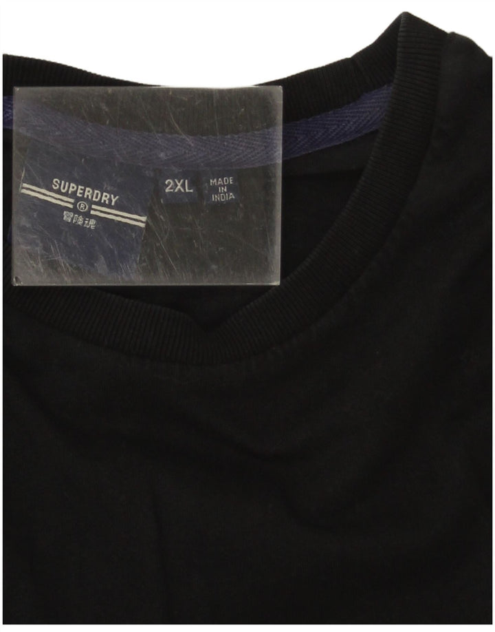 Superdry Herre Top Langærmet 2XL Sort