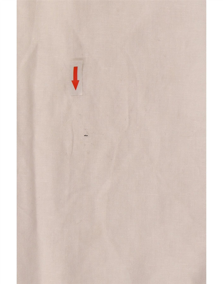 Zara Kvinders Kortærmet Relaxed Fit Shirt UK 14 Medium White