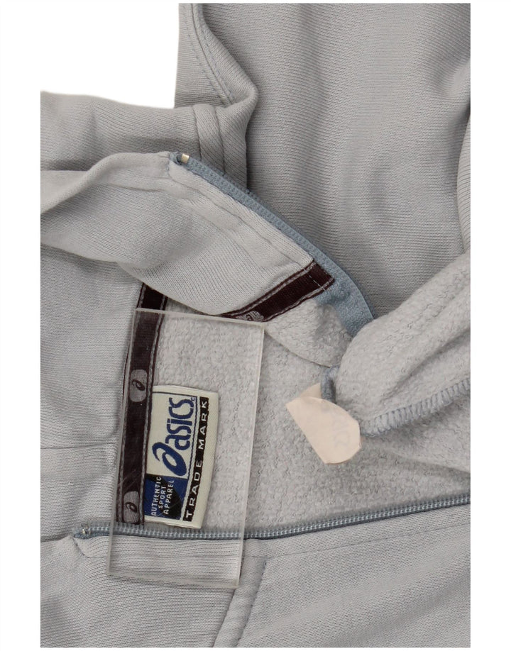 Asics Dame Hættetrøje Sweater UK 16 Stor Grå Bomuld