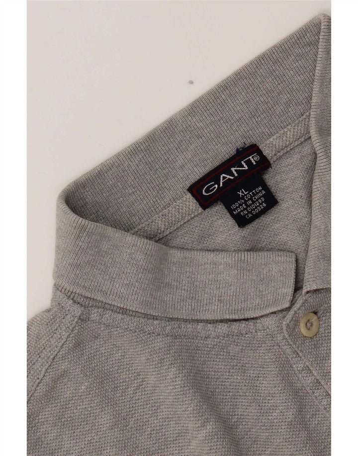 Gant herre poloshirt XL grå bomuld