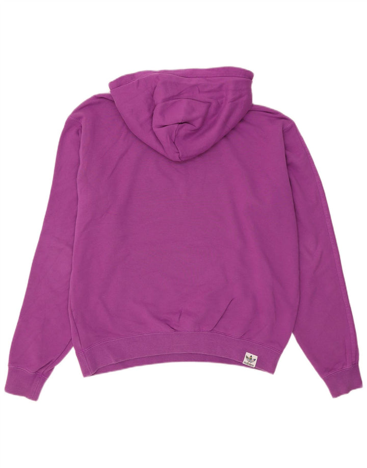 Adidas Herre Oversized grafisk hættetrøje Jumper Medium Lilla Bomuld