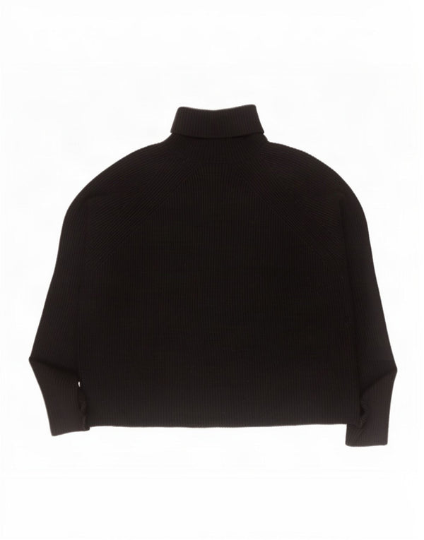 Marks & Spencer Dame Oversized Roll Neck sweater UK 16 Large Black
