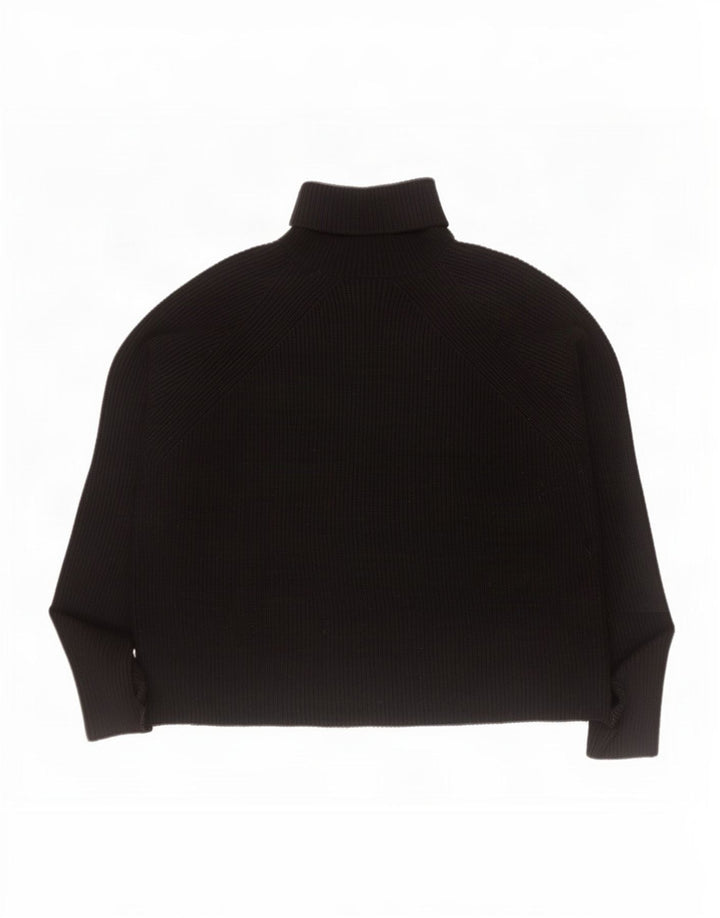 Marks & Spencer Dame Oversized Roll Neck sweater UK 16 Large Black