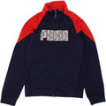 PUMA Boys Graphic Tracksuit Top Jacket 9-10 Years Small Navy Blue Vintage Puma and Second-Hand Puma from Messina Hembry 