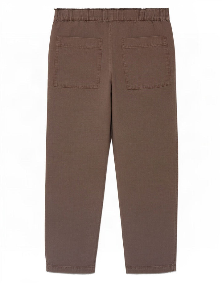 Zara Womens Tapered Cropped Trousers Medium W30 L24 Brun