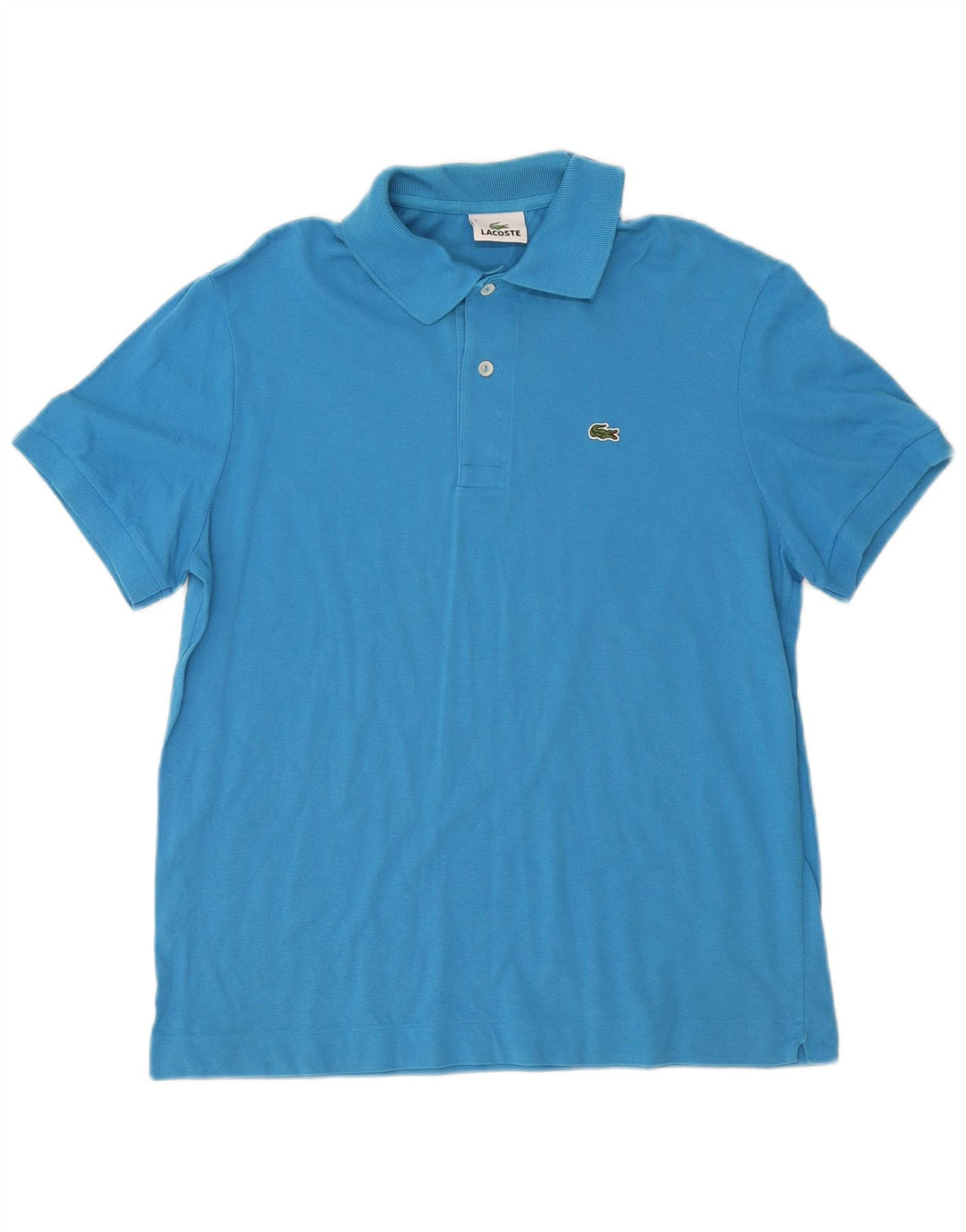 Lacoste Herre Polo Shirt Str. 5 Large Blå Bomuld