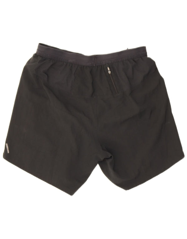 Nike Dame Dri Fit Sports Shorts UK 12 Medium Sort Polyester