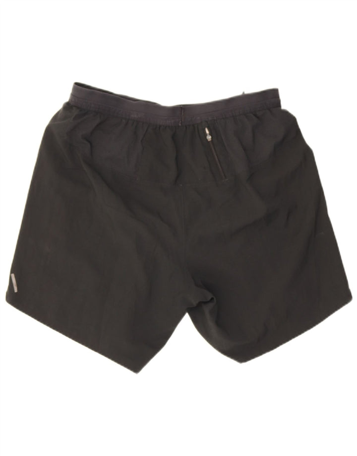 Nike Dame Dri Fit Sports Shorts UK 12 Medium Sort Polyester