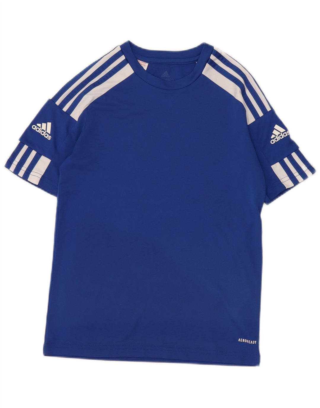 Adidas Boys Aeroready T-Shirt Top 11-12 År Blå Polyester