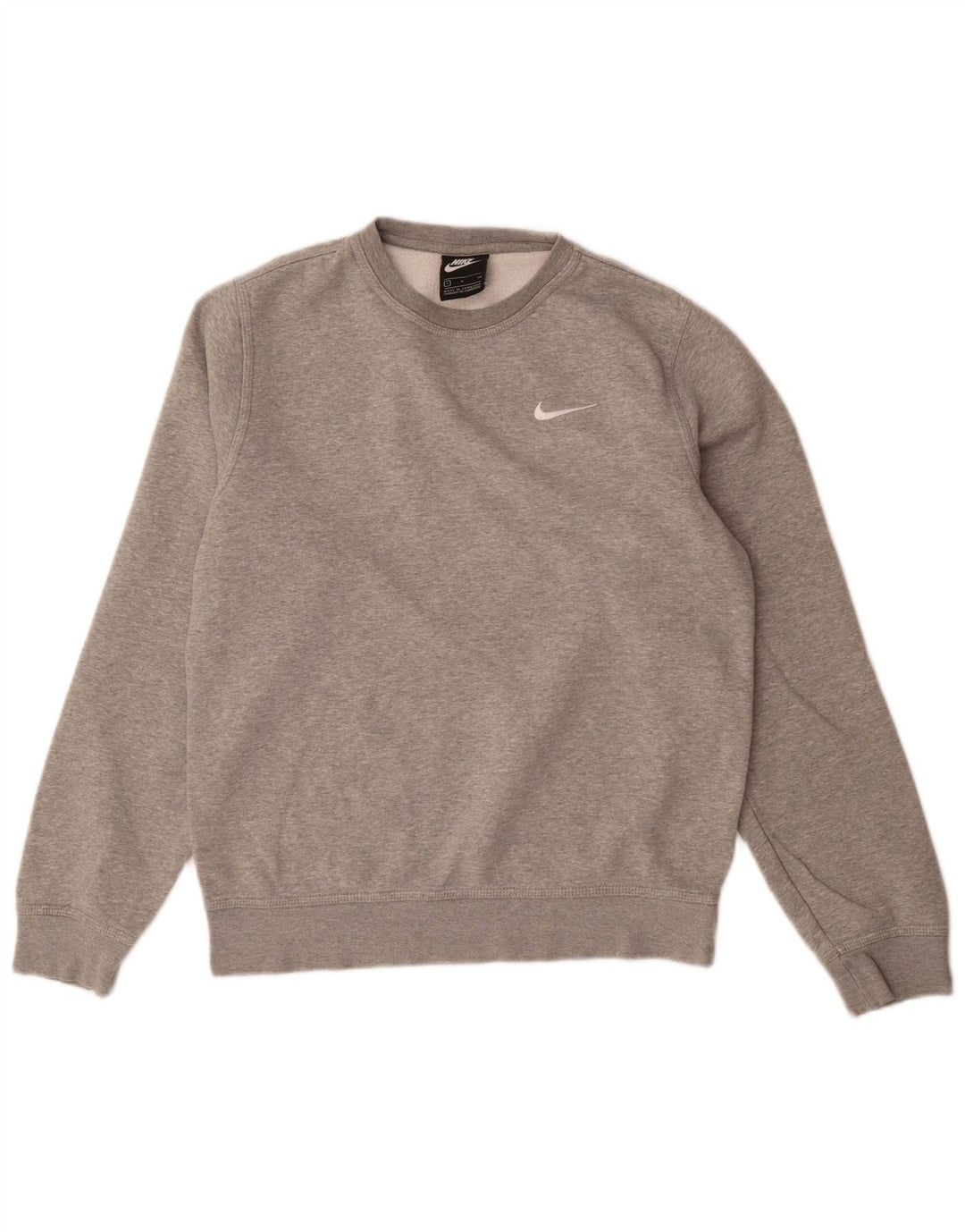 Nike Sweatshirt til mænd, lille grå flækket bomuld