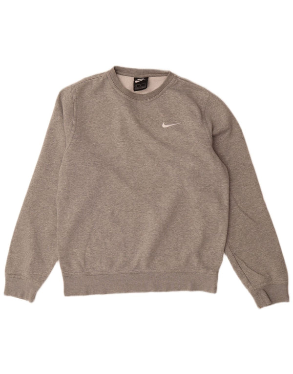 Nike Sweatshirt til mænd, lille grå flækket bomuld