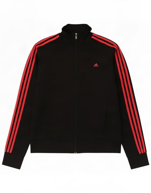 Adidas Womens Climalite træningsdragt topjakke UK 16/18 Large Black Polyester
