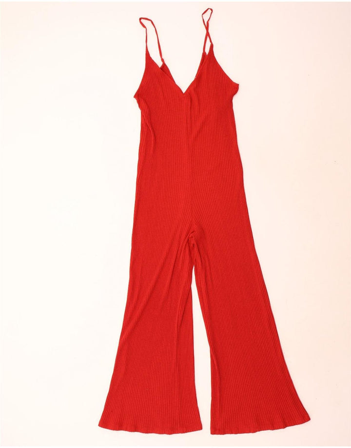 Zara Dame Trafaluc Jumpsuit uden ærmer UK 10 Lille Rød