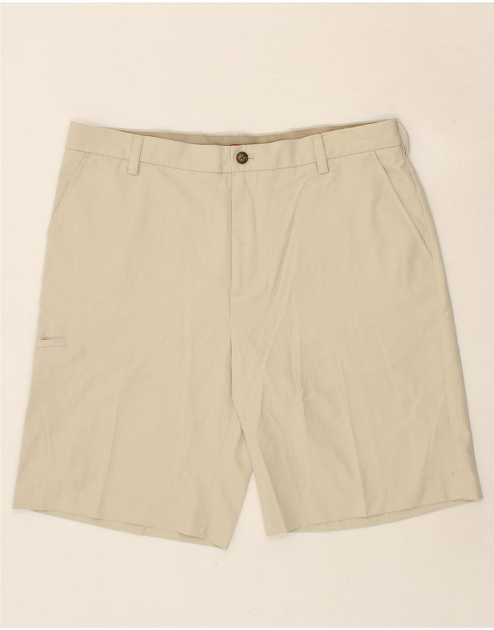 IZOD Mens Cargo Shorts W38 XL Beige Polyester Vintage Izod and Second-Hand Izod from Messina Hembry 