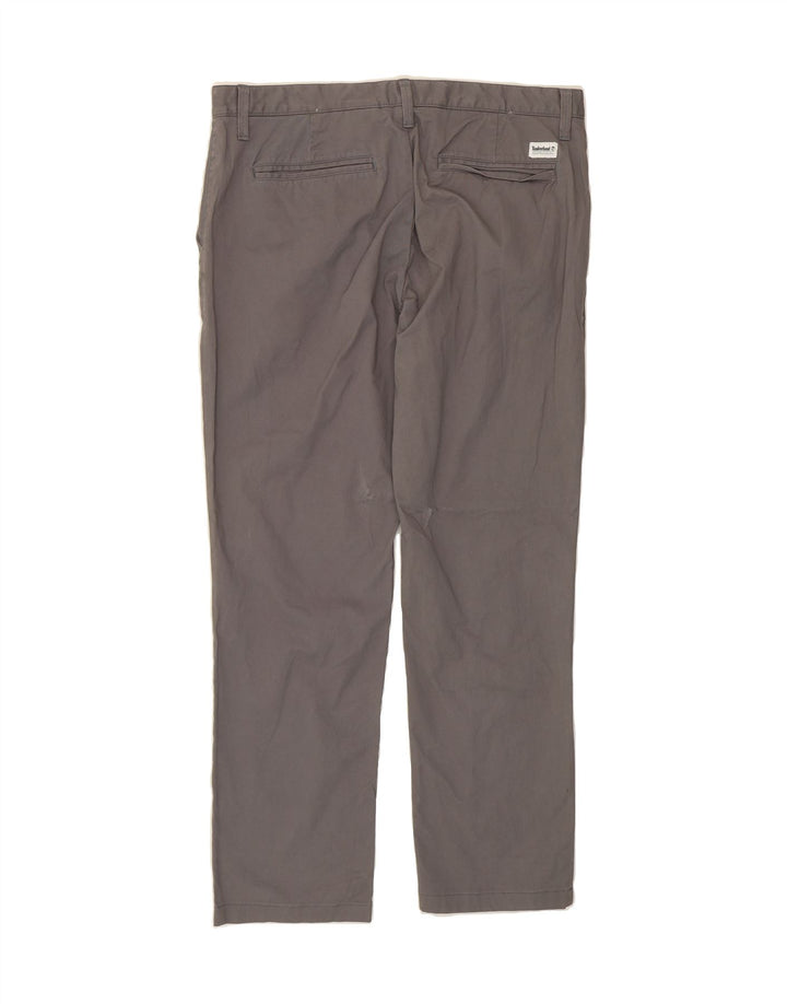 TIMBERLAND Mens Slim Chino Trousers W36 L29 Grey Cotton Vintage Timberland and Second-Hand Timberland from Messina Hembry 