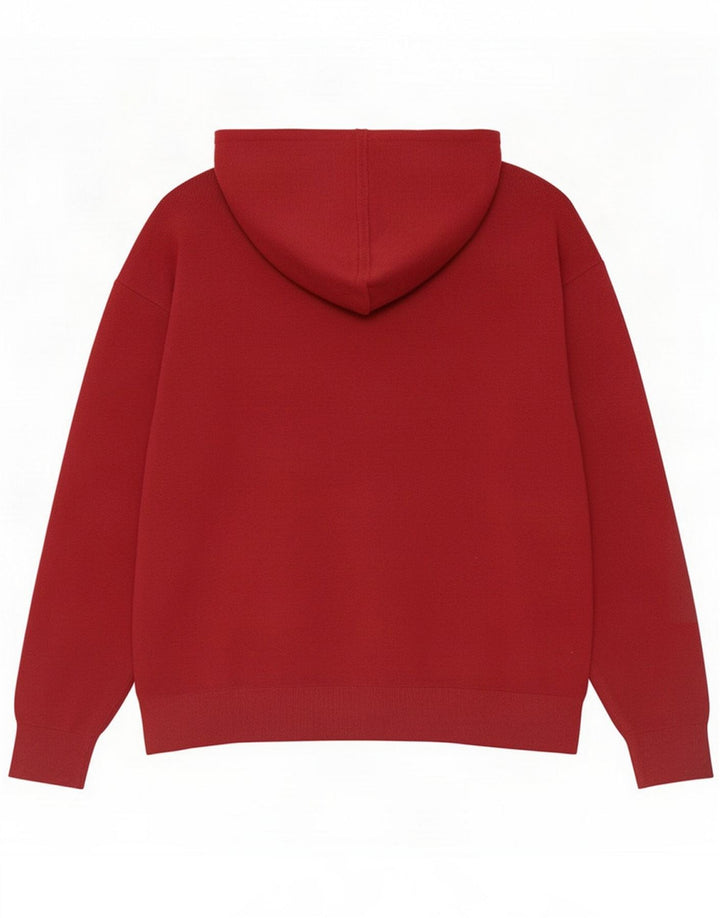 Massimo Dutti Herre hættetrøje Sweater Small Rød Bomuld