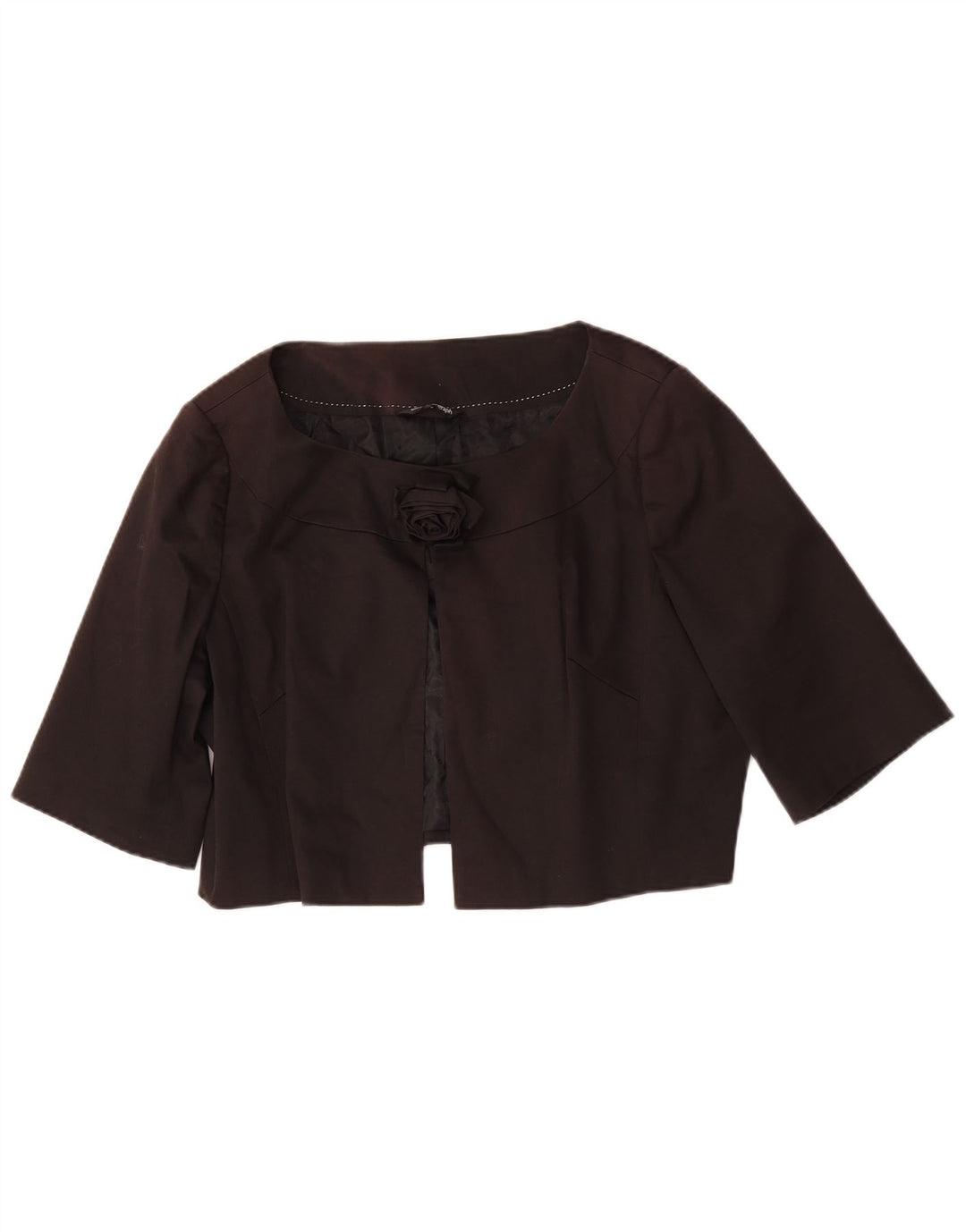 Marks & Spencer Womens Autograph Oversized Bolero Jacket UK 14 Medium Black