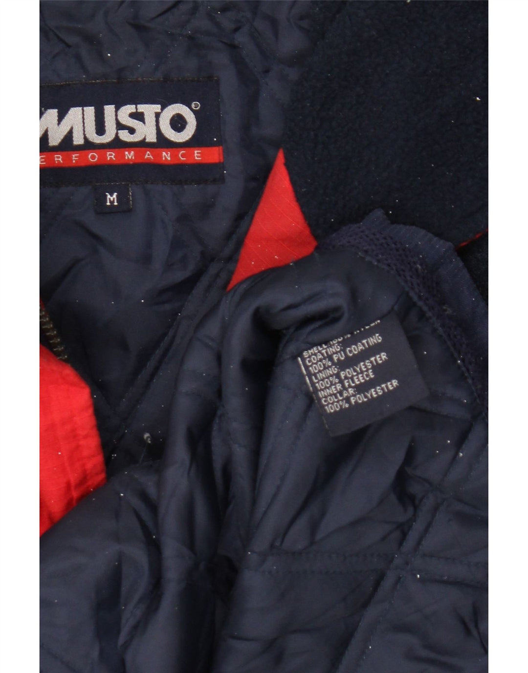 Musto Herre Windbreaker Jacket UK 38 Medium Navy Blue Nylon