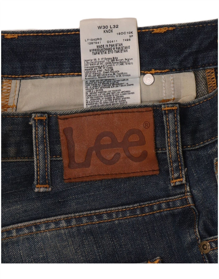 Lee Herre Knox Straight Jeans W30 L32 Blå Bomuld