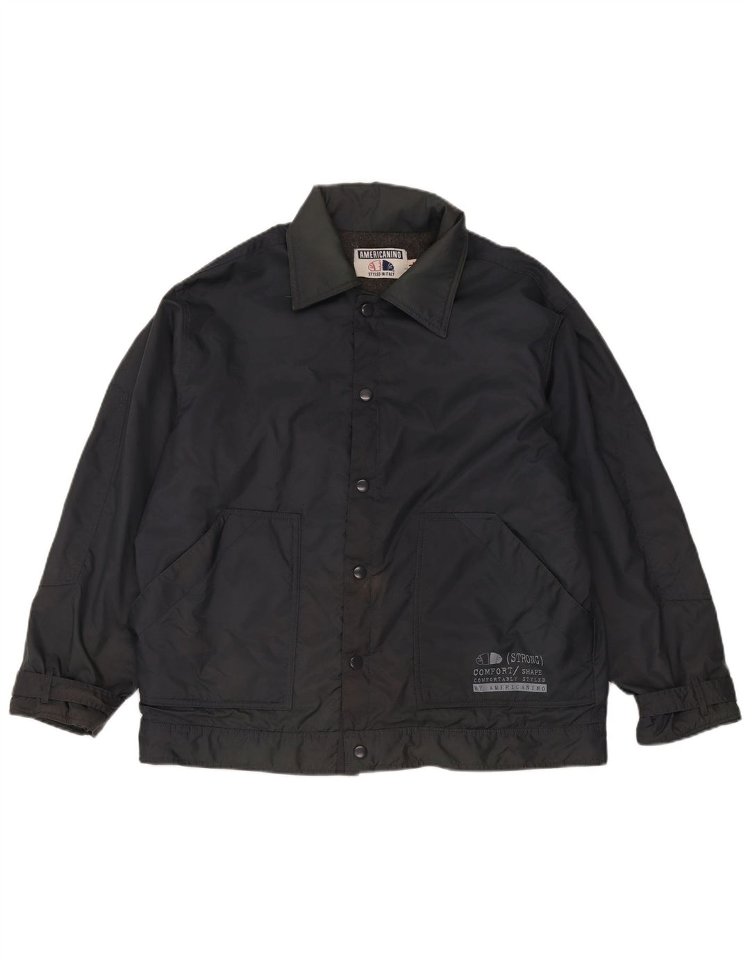 Americanino Herre Bomber Jacket UK 40 Stor Sort Nylon