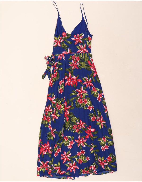 Tommy Hilfiger Womens Wrap Sundress US 2 XS Blue Floral Viscose