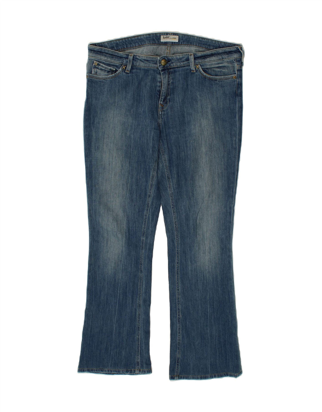 LEE Womens Bell Flared Jeans W34 L33 Blue Vintage Lee and Second-Hand Lee from Messina Hembry 