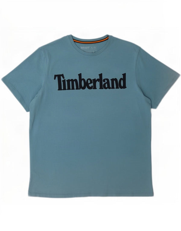 Timberland Mens Regular Fit Graphic T-Shirt Top XL Blue Cotton