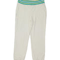 ELLESSE Womens Tracksuit Trousers Joggers UK 16 Large White Polyester Vintage Ellesse and Second-Hand Ellesse from Messina Hembry 