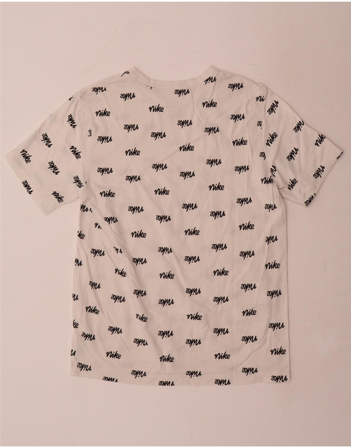 Nike grafisk t-shirt til mænd, medium hvid bomuld