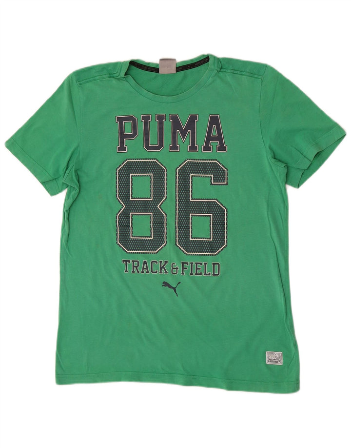Puma Herre Grafisk T-Shirt Top Lille Grøn