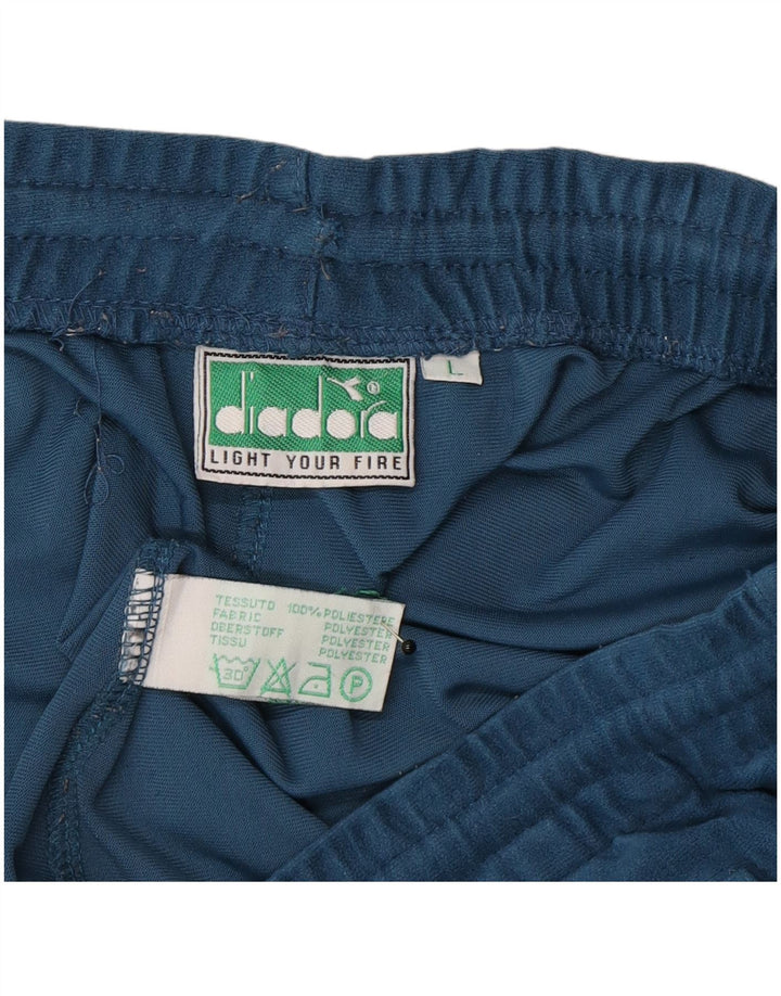 Diadora Herre træningsdragt bukser store blå polyester