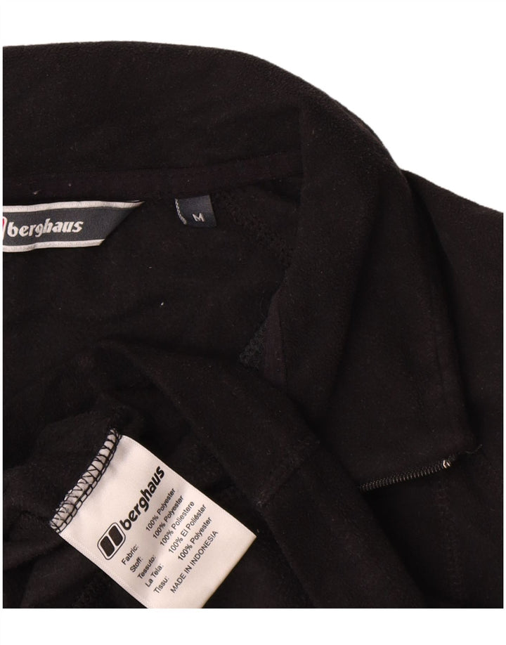 Berghaus Fleece Jumper med lynlås til mænd mellem sort polyester