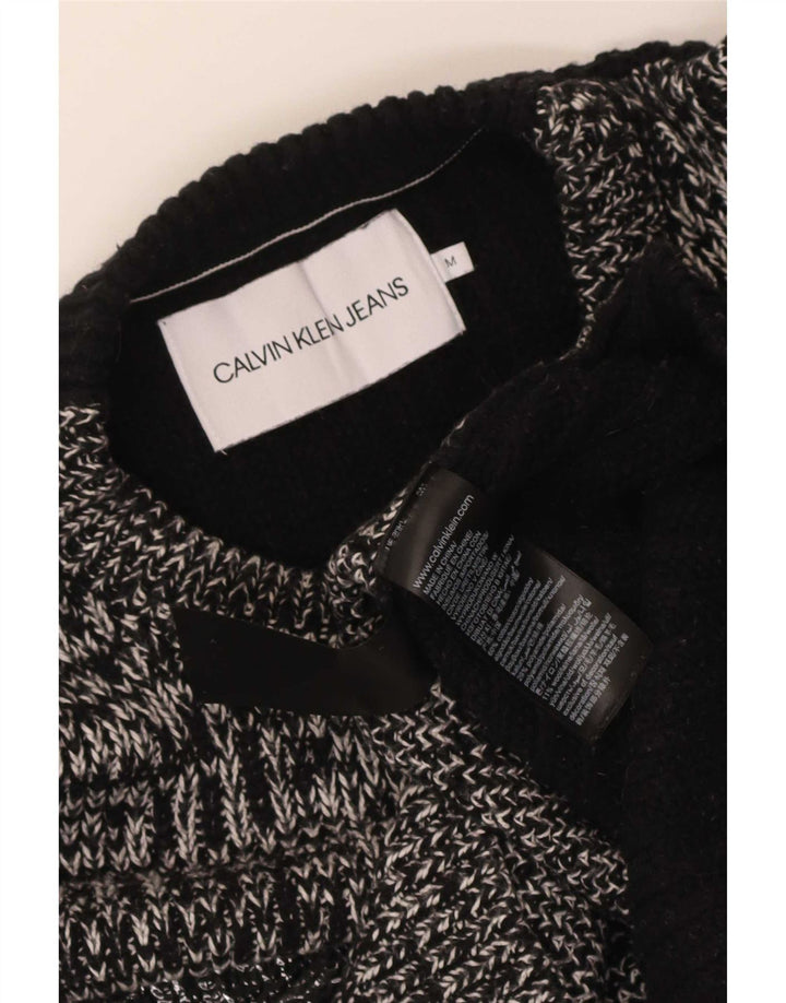 Calvin Klein Jeans Herre Crew Neck Jumper Sweater Medium Grey Flecked