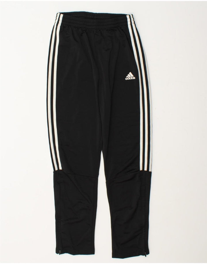 ADIDAS Boys Tracksuit Trousers 13-14 Years  Black Polyester Vintage Adidas and Second-Hand Adidas from Messina Hembry 