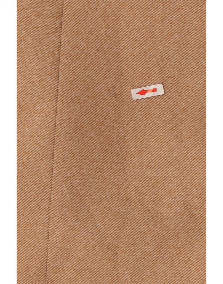 Zara Dame Dobbeltradet Frakke UK 14 Medium Beige Polyester